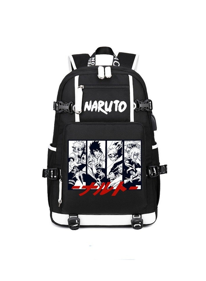 Large-capacity Student Junior High School Student Backpack Burden-reducing Backpack 28*14*41cm - Image 1