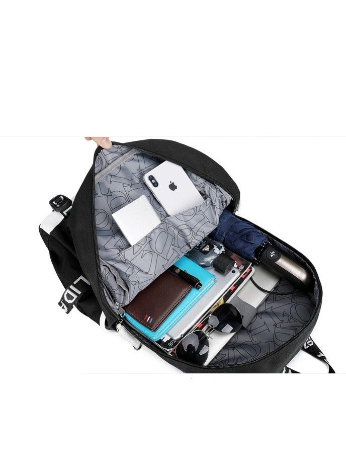 Large-capacity Student Junior High School Student Backpack Burden-reducing Backpack 28*14*41cm - Image 2