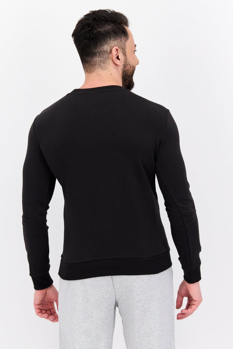 PUMA Men Sportswear Fit Long Sleeve Training Sweatshirts, Black - Image 3
