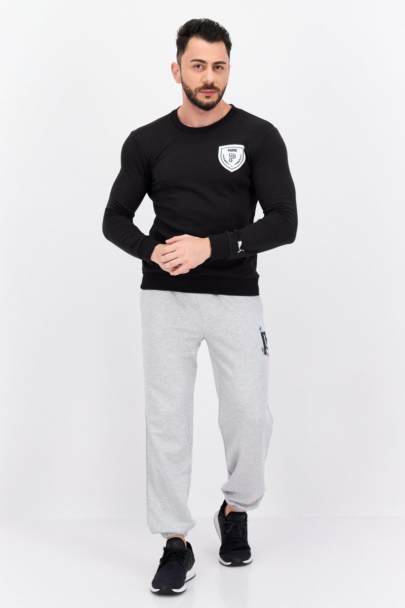 PUMA Men Sportswear Fit Long Sleeve Training Sweatshirts, Black - Image 4
