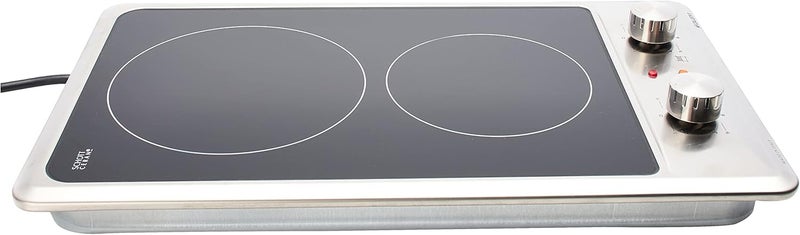 GLEMGAS Glem Gas Twin Electric Hob with Knob Control - Model No P3FNMI - Image 1