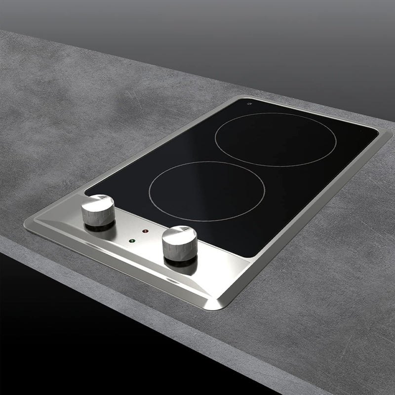 GLEMGAS Glem Gas Twin Electric Hob with Knob Control - Model No P3FNMI - Image 5