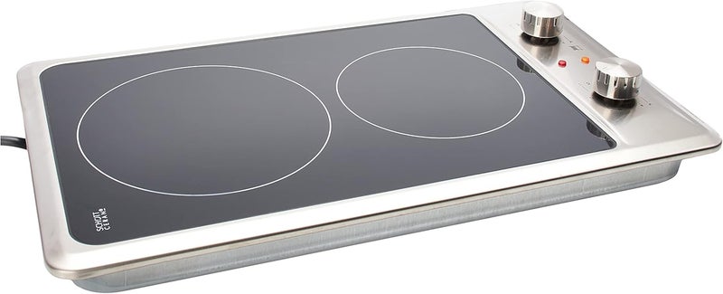 GLEMGAS Glem Gas Twin Electric Hob with Knob Control - Model No P3FNMI - Image 3