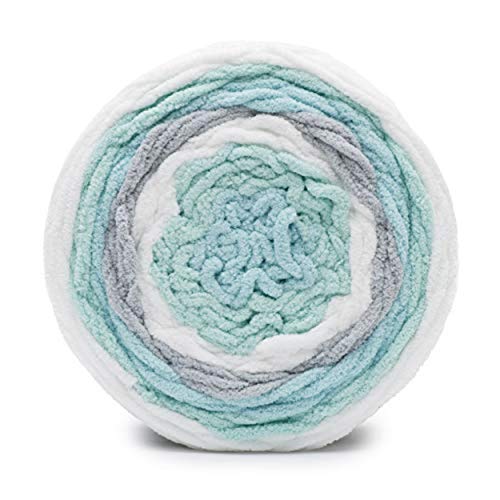 Bernat Baby Blanket Stripes, 10.5 oz, 100% Polyester, Seaglass - Image 3