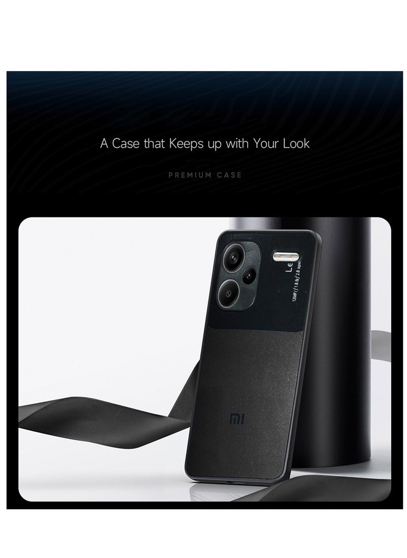 Wtech Liquid Silicone With Raised Cemera Lips Case Cover For Xiaomi Redmi Note 13 Pro+ / Redmi Note 13 Pro Plus 5G 2023 Black  - Image 3