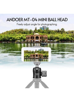 ANDOER Andoer MT-04 Mini Ball Head 360 Degrees Panoramic Ballhead with Standard 1/4 Screw for Mounting DSLR Cameras Light Stand Monopod Tripod Professional Photography Accessories  - Image 3