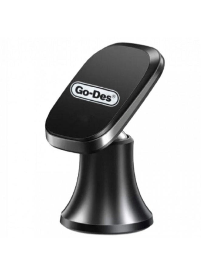GO-DES GD-HD682 Super Magnetic Car Mount Holder – 360° Rotatable Dashboard & Air Vent Phone Holder | Universal Compatibility for Smartphones & Tablets | Compact Design with Strong Magnetic Grip - Image 1