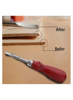 Y&D Leather Beveler, 4Pcs Edge Beveler Craft Keen Cutting Beveling Skiver Tool For Diy Working  - Image 4