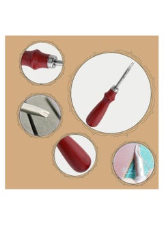 Y&D Leather Beveler, 4Pcs Edge Beveler Craft Keen Cutting Beveling Skiver Tool For Diy Working  - Image 3