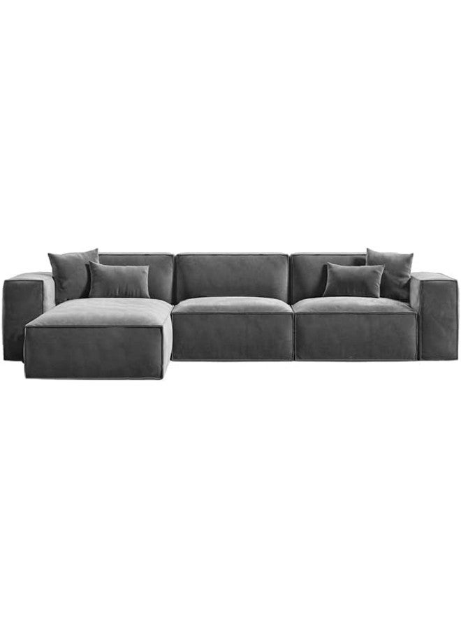 SULSHA L Shape Luxury Sofa Set |Corner Sofa |Modern Design Furniture Sectional Couch Living Room Sofas (Grey) - Image 2