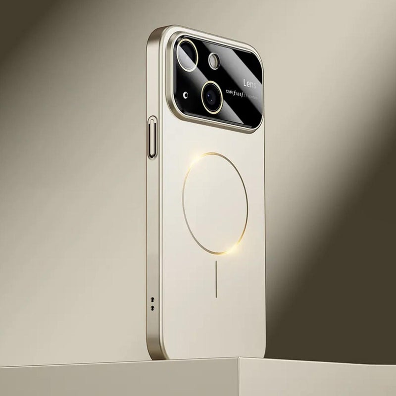 إيروريكس جراب هاتف ماج سيف فروستد كبير الحجم لهاتف آيفون 15 (لون التيتانيوم) - Image 1