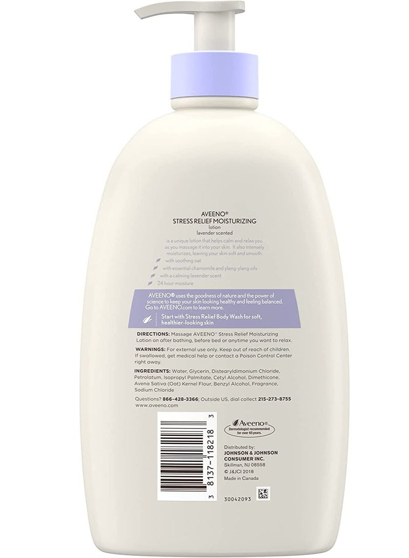 Aveeno Stress Relief Moisturizing Body Lotion with Lavender - Image 2