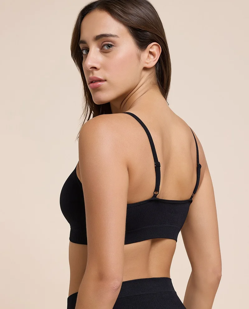 R&b  2 Pack Ribbed Padded Sports Bra for Women | Best Price UAE