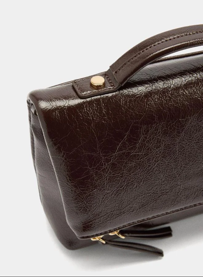 بارفوا حقيبة الحفلة مع فتحة متشققة