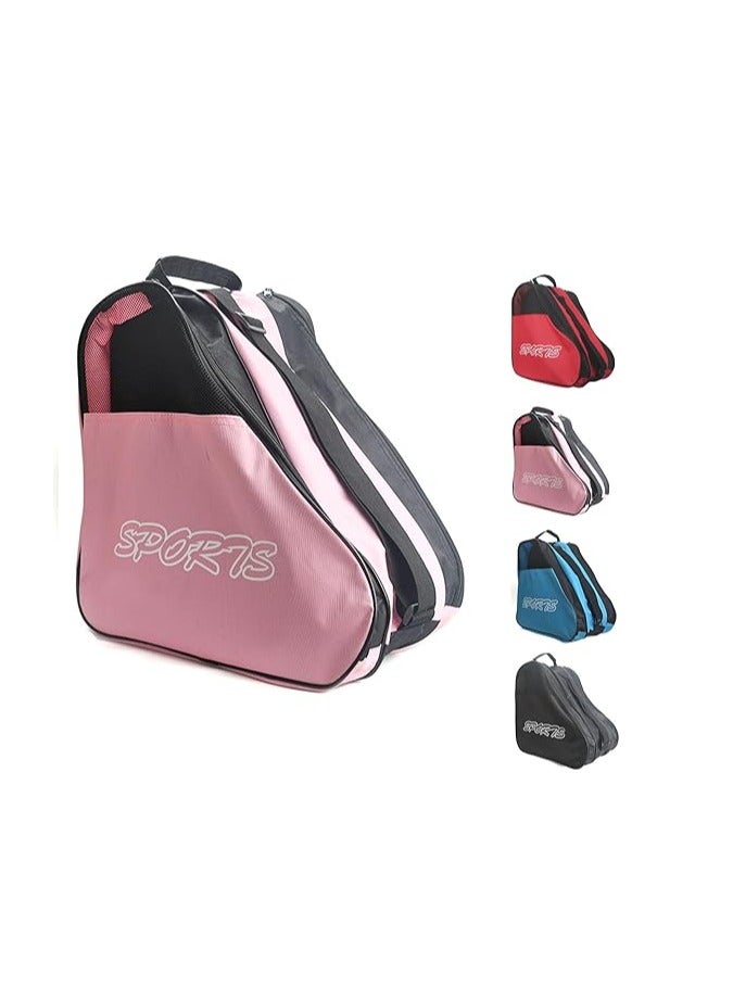 DAYONG حقائب التزلج على العجلات، حقيبة تزلج من قماش أوكسفورد مع حزام كتف قابل للتعديل للأطفال والبالغين، حقيبة تزلج بسعة كبيرة للأحذية، الخوذة وغيرها من ملحقات التزلج. - Image 1