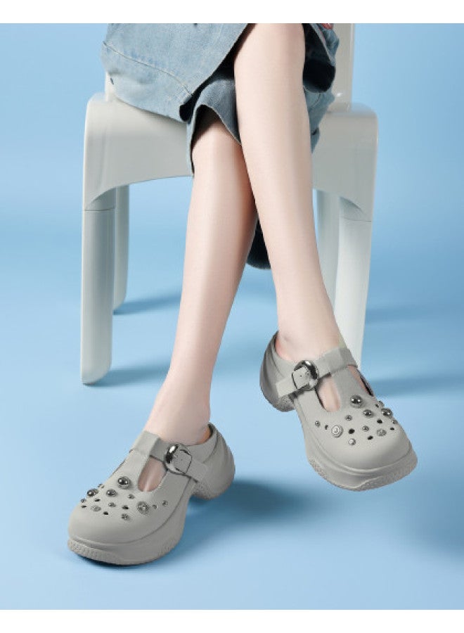 St&Sat Comfortable Sole Feel】new Fashionable Sandals, Thick-soled Clogs, Open-toe Mules, Slip-on Slides For Women - Image 1