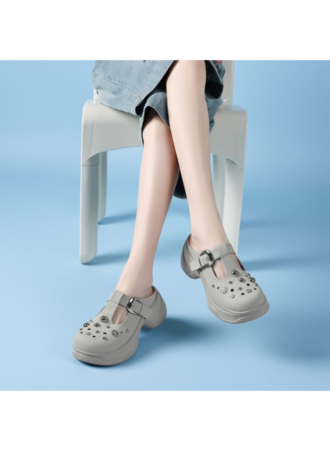 St&Sat Comfortable Sole Feel】new Fashionable Sandals, Thick-soled Clogs, Open-toe Mules, Slip-on Slides For Women - Image 2