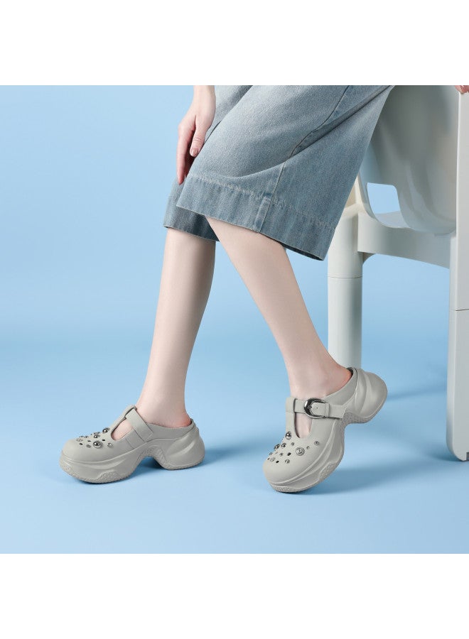 St&Sat Comfortable Sole Feel】new Fashionable Sandals, Thick-soled Clogs, Open-toe Mules, Slip-on Slides For Women - Image 4