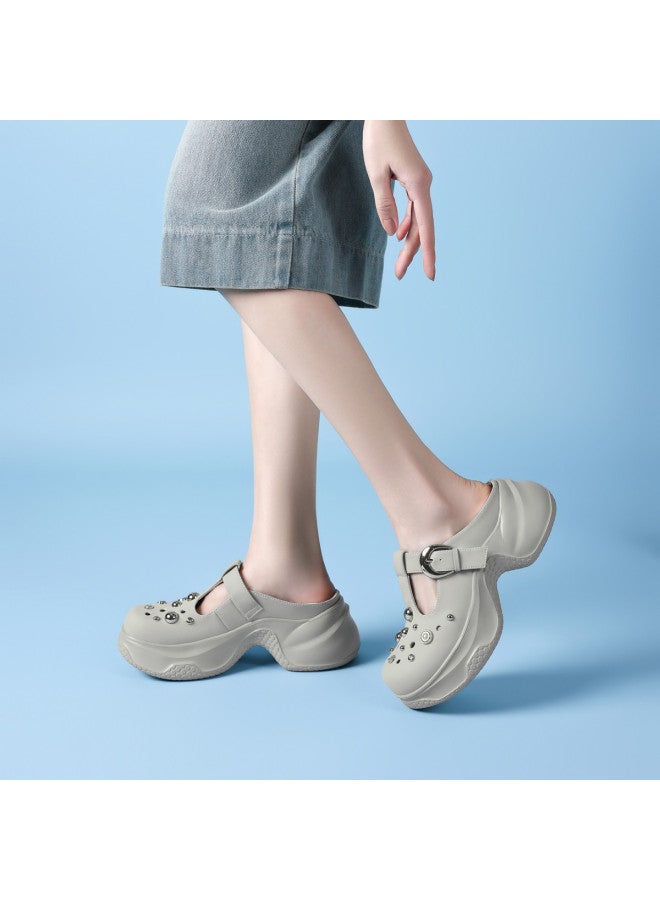 St&Sat Comfortable Sole Feel】new Fashionable Sandals, Thick-soled Clogs, Open-toe Mules, Slip-on Slides For Women - Image 3