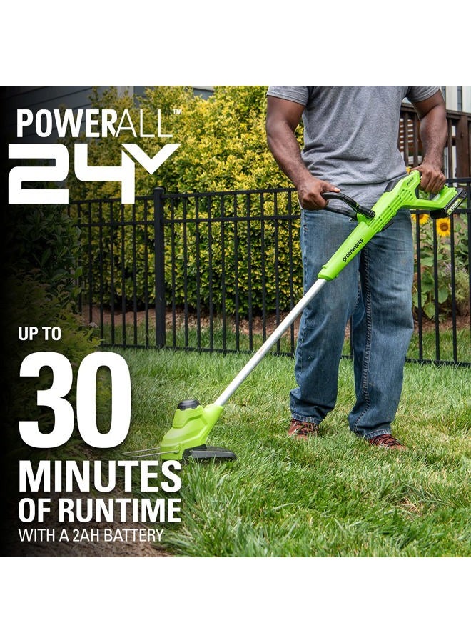 Greenworks 24V 10 inch TORQDRIVE String Trimmer, Battery Not Included ST24B03 - Image 3