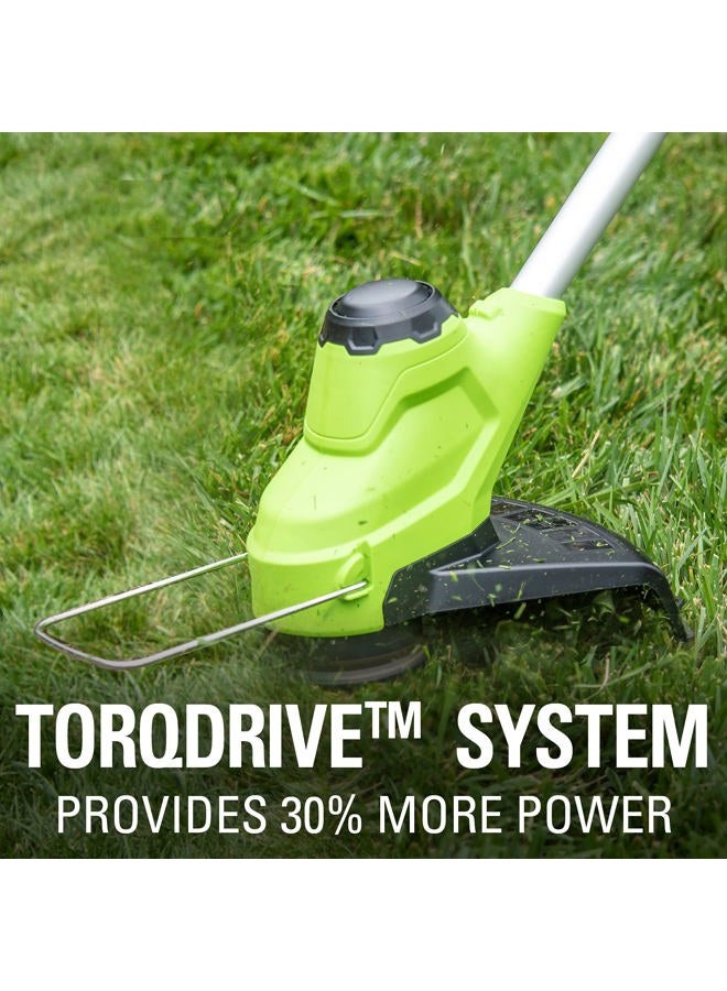 Greenworks 24V 10 inch TORQDRIVE String Trimmer, Battery Not Included ST24B03 - Image 5