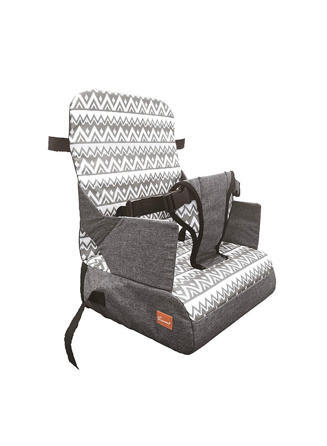dreambaby On-the-Go Kids Booster Seat, Portable High Chair - Grey - Image 2