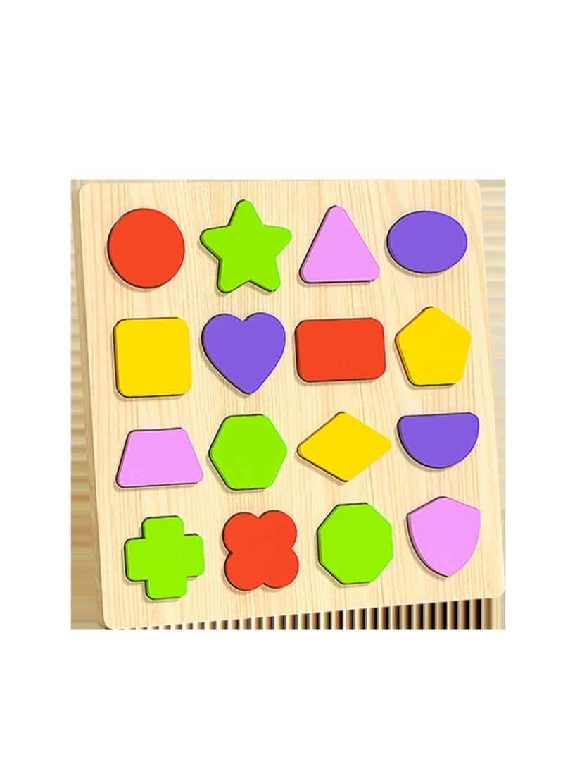 Geometric Shape Recognition Puzzle Board - Image 1