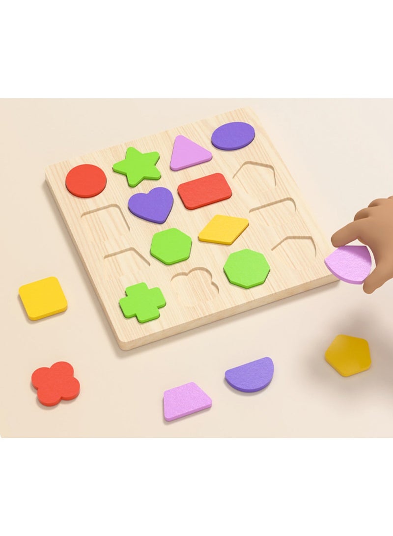 Geometric Shape Recognition Puzzle Board - Image 2