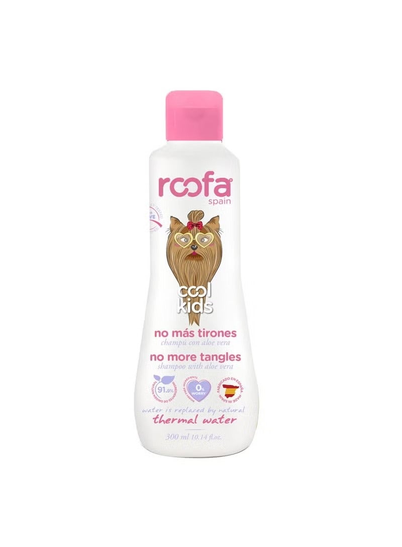 Roofa Spain ROOFA COOL KIDS SHAMPOO NO MORE TANGLES (NATURAL WITH ALOEVERA) 300ML 
