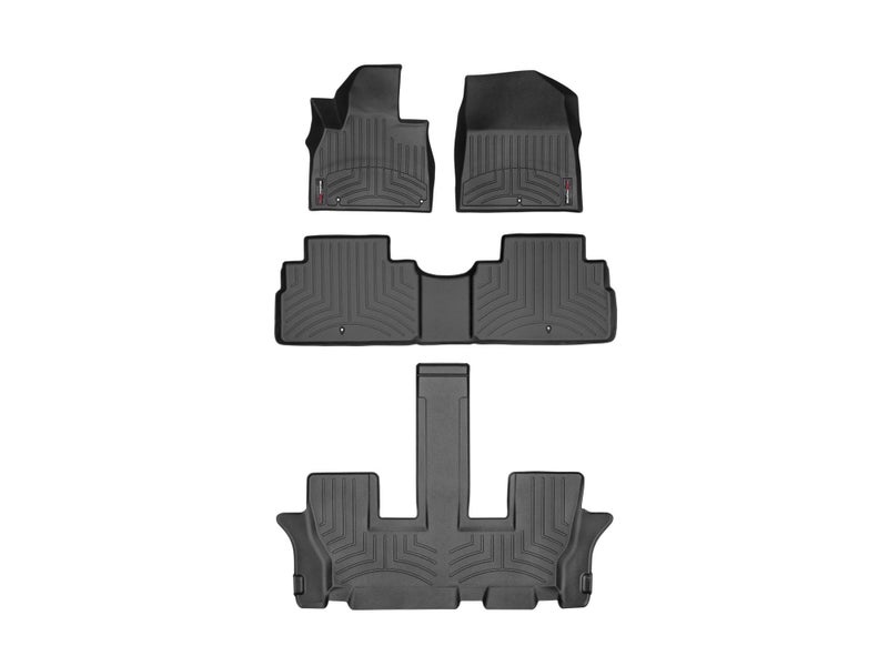 WeatherTech Custom Fit FloorLiners for Kia Telluride Full Set 441532123 Black