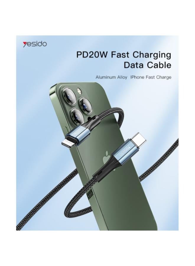 Yesido CA95 1.2m Fast Charging Type-C To Lightning Data Cable Fast Charging 3A For Mobile Phone  - Image 2