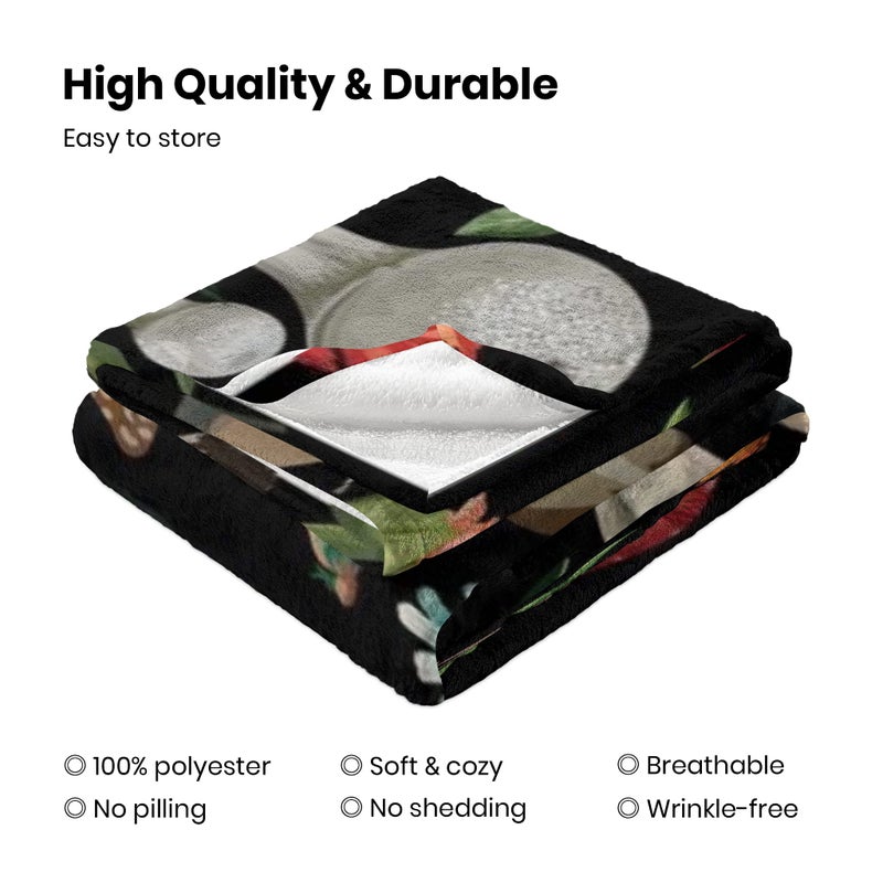 MIBOI Mushroom Blanket  Mushroom Gifts for Women Soft Cozy Fleece Flannel Mushroom Throw Blanket All-Season for Sofa Couch Cottagecore Room Decor Mushroom Blankets for Adults Teen 60""x50"" - Image 4