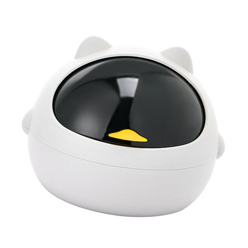 Desktop Garbage Bin Creative Plastic Cute Small Mini Waste Paper Basket For Office - Image 2