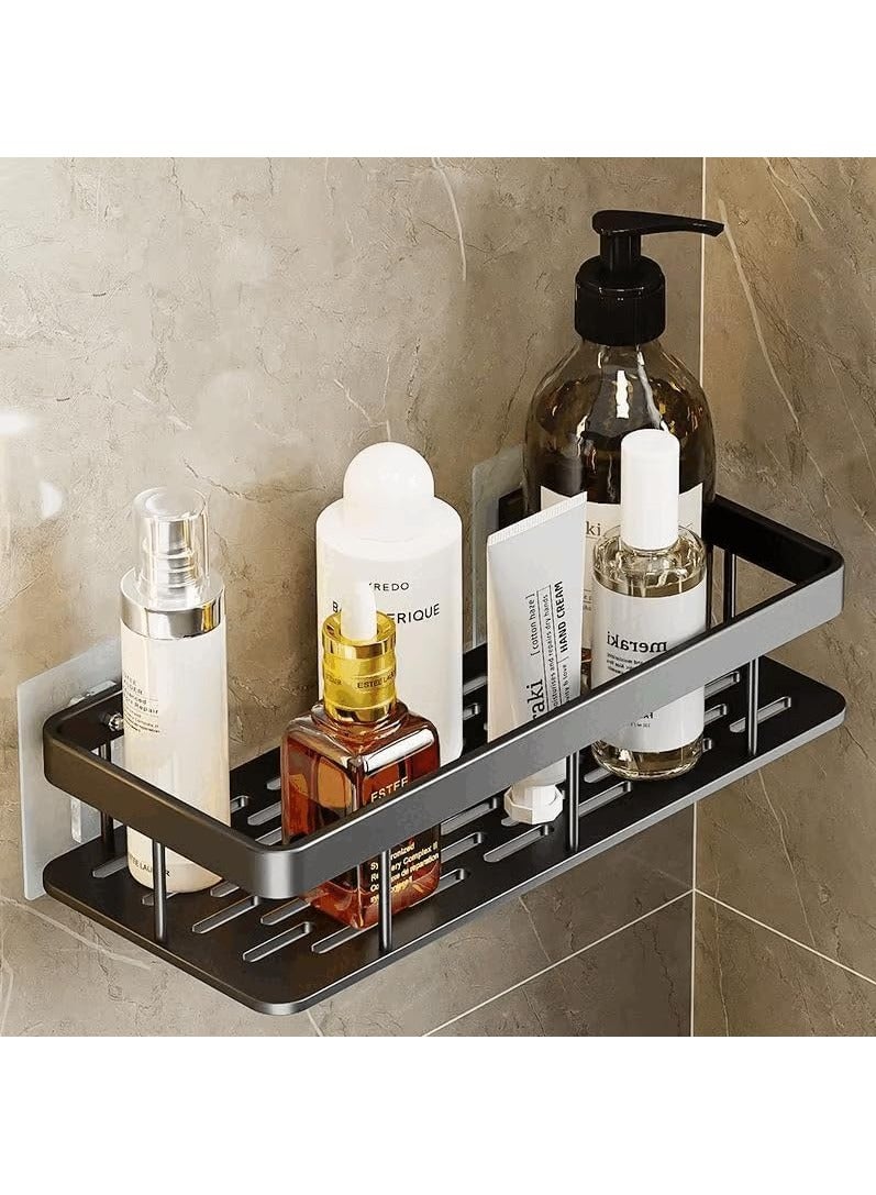 بست ستور 2 رف دش مع ملصقات لاصقه أرفف تنظيم تخزين مثبتة على الحائط للمطبخ و الحمام - Image 4