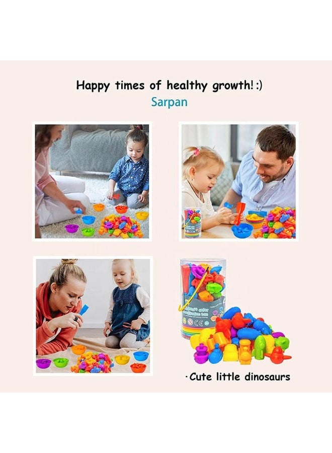 لعبة التطابق والتعرف على وسائل النقل للألعاب العدية مع ألعاب رياضيات الأطباق التصنيفية - مجموعة ألعاب تدريب الحواس، أنشطة تعليمية ما قبل المدرسة - مجموعة ألعاب تعليمية مونتيسوري مصممة لأولاد من عمر 3 سنوات فما فوق، هدية لأولاد وأولاد - لون عشوائي - Image 2