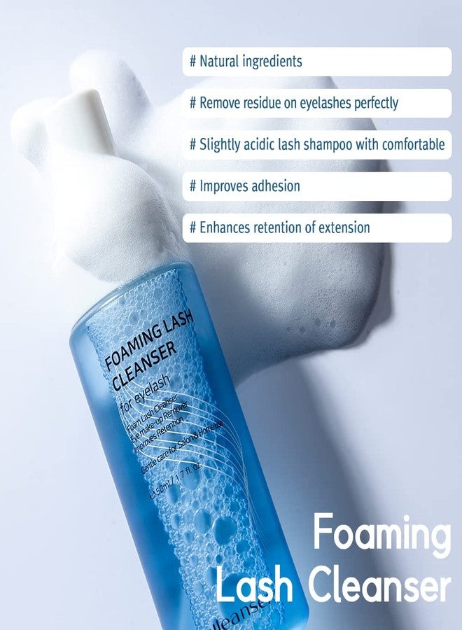 Celleanser Foaming Lash Cleanser/Wash for Extensions & Natural Lashes/Makeup bubble Remover 50ml / 1.7 fl Oz - Image 2