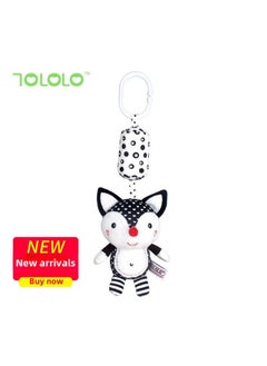 Generic TOLOLO Black And White Bed Hanging Rattle Baby Stroller Pendant Animal Wind Chimes Early Education Baby Toys-Color:T033E Fox  - Image 4