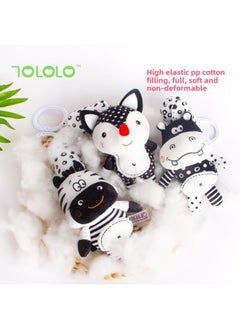 Generic TOLOLO Black And White Bed Hanging Rattle Baby Stroller Pendant Animal Wind Chimes Early Education Baby Toys-Color:T033E Fox  - Image 3