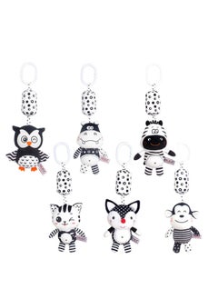 Generic TOLOLO Black And White Bed Hanging Rattle Baby Stroller Pendant Animal Wind Chimes Early Education Baby Toys-Color:T033E Fox  - Image 2