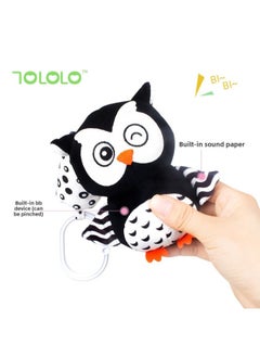 Generic TOLOLO Black And White Bed Hanging Rattle Baby Stroller Pendant Animal Wind Chimes Early Education Baby Toys-Color:T033E Fox  - Image 5