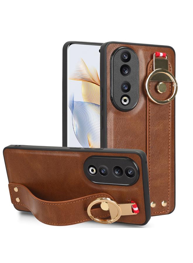 S-TOP Case For Honor 90 Pro Wristband Leather Back Phone Case - Image 1