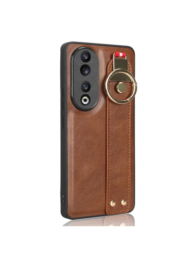 S-TOP Case For Honor 90 Pro Wristband Leather Back Phone Case - Image 2