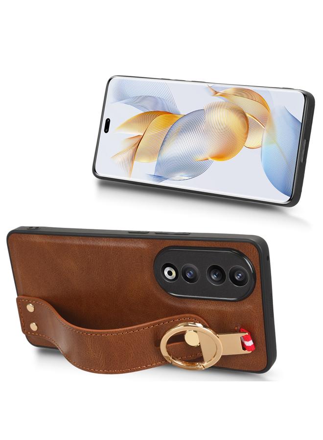 S-TOP Case For Honor 90 Pro Wristband Leather Back Phone Case - Image 3