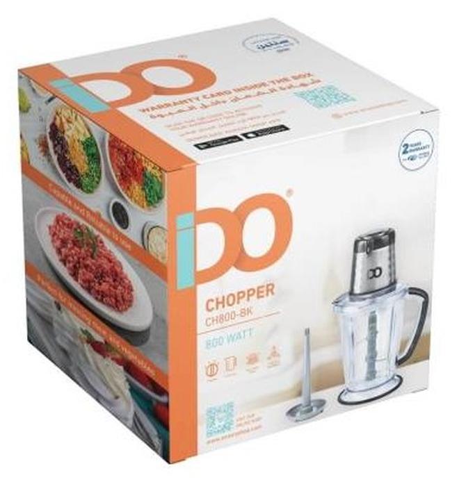 IDO Meat chopper and vegetable chopper 800 watts CH800-BK-IDO - Image 1