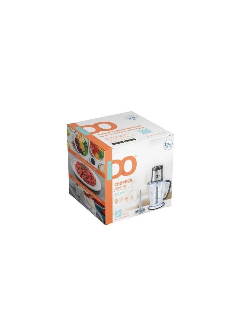 IDO Meat chopper and vegetable chopper 800 watts CH800-BK-IDO  - Image 1