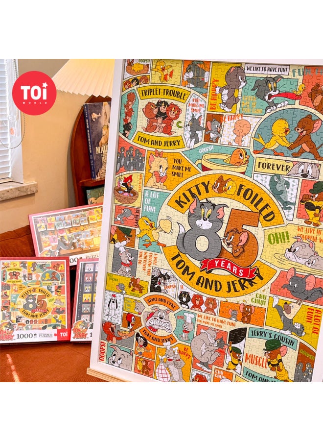 【مجموعة القط والفأر】 لغز القط والفأر TOI Tuyi Chao Plays الأصلي 1000 قطعة 500 قطعة 300 قطعة - اللون: 1000 قرص - ذكرياتنا - Image 2