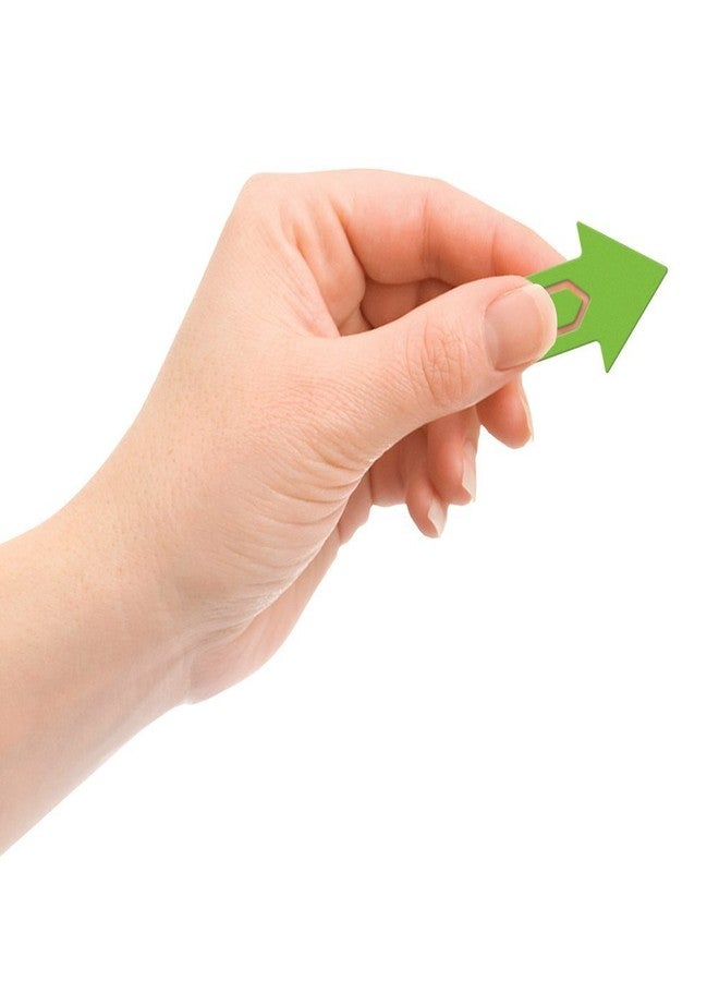 IF Green Bookmark, Pack of 8, Plastic, Arrow-Shaped, 48 x 31 mm - Image 4