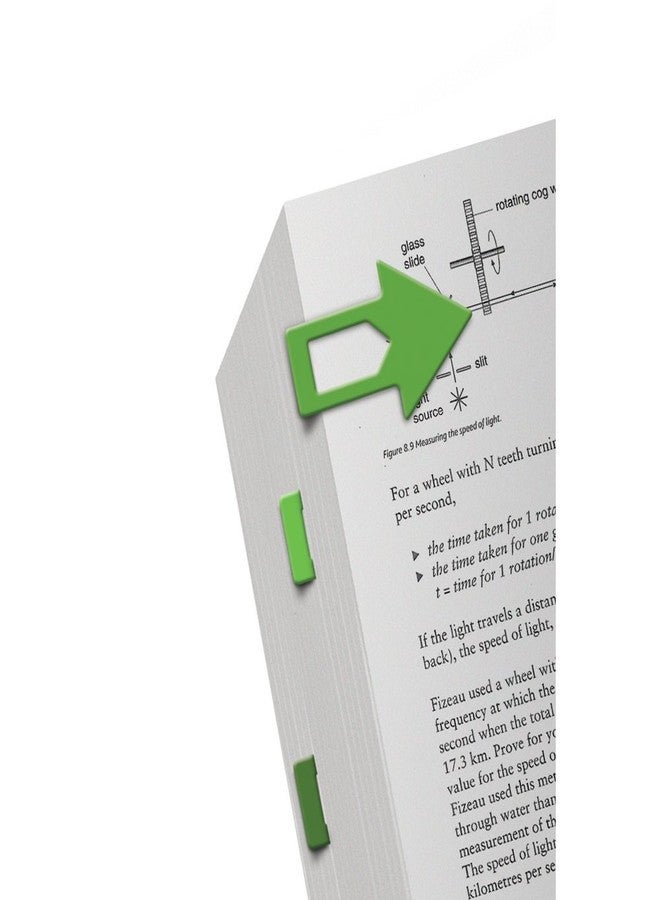 IF Green Bookmark, Pack of 8, Plastic, Arrow-Shaped, 48 x 31 mm - Image 3
