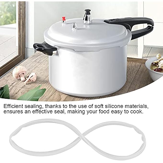 Entatial 5Pcs Pressure Cooker Silicone Ring 22Cm Easy To Clean Dishwasher Safe High Temperature Resistant Replacement Gasket - Image 3