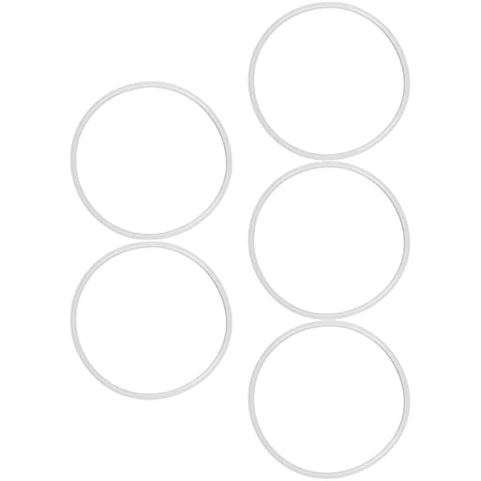 Entatial 5Pcs Pressure Cooker Silicone Ring 22Cm Easy To Clean Dishwasher Safe High Temperature Resistant Replacement Gasket - Image 1